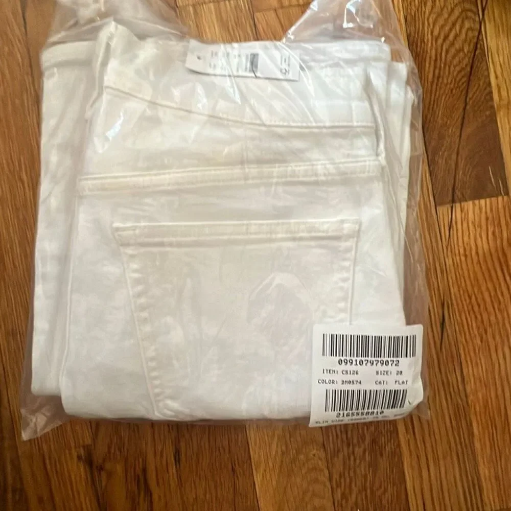 J. Crew Slim Wide White Jeans NWT Size 28